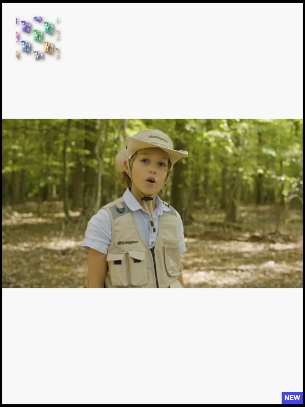 Kids Explorer Vest and Hat Costume Set Outdoor Adventure Pretend Play